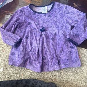 Healthtex Purple Floral Long Sleeve Tee
